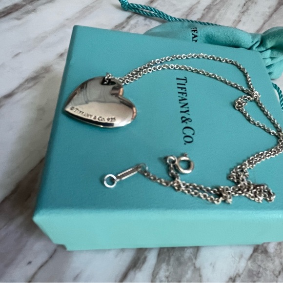 Tiffany & Co. Double Heart Cutout Pendant Necklace - Picture 3 of 6